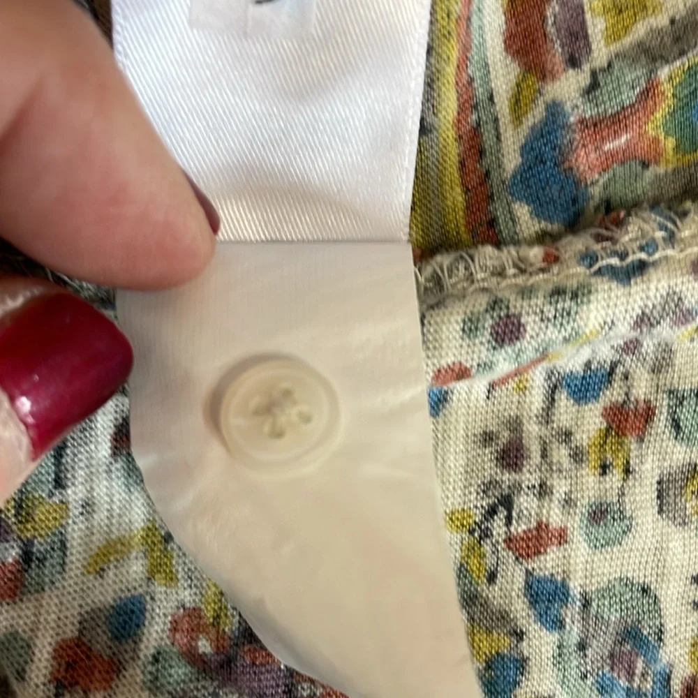 Rachel Zoe multicolored sleeveless Button Front Top, Size L - Picture 9 of 9